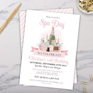 Glamour Wellness-Center Day Champagne Bridal 21. G Einladung