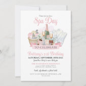 Glamour Wellness-Center Day Champagne Chocolate Ge Einladung (Vorderseite)