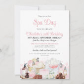 Glamour Wellness-Center Day Schokolade Erwachsene Einladung (Vorderseite)