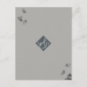 Glamour White and Peach Floral Peonys Begleitkarte (Rückseite)