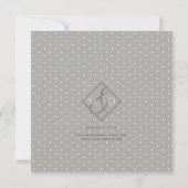 Glamour White and Peach Floral Peonys Save The Date (Rückseite)