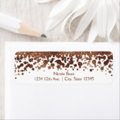 Glamour "White & Bronze Confetti Dots" Shimmer (Insitu)