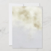 Glamour White Opal Wedding Einladung (Rückseite)