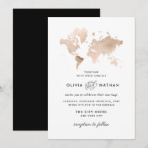 Glamour World Map | Elegante Hochzeit zum Thema Re