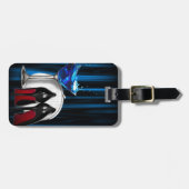 Glamourmartini-Cocktail-Party-Mädchen stilletos Gepäckanhänger (Vorderseite horizontal)