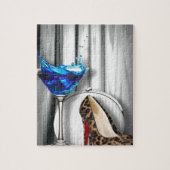 Glamourmartini-Cocktail-Party-Mädchen stilletos Puzzle (Vertikal)