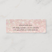 glamourös elegante Augenbrauen Mini Visitenkarte (Rückseite)