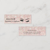 glamourös elegante Augenbrauen Mini Visitenkarte (Vorne/Hinten)