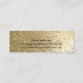 glamourös elegante Augenbrauen Mini Visitenkarte (Rückseite)