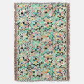 Glamourös-goldfarbenes marokkanisches Fliesenmuste Decke (Vorderseite Vertikal)