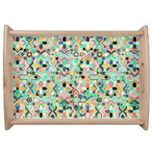 Glamourös-goldfarbenes marokkanisches Fliesenmuste