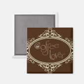 glamourös Kaffee Lover Magnet (Vorderseite/Rückseite)