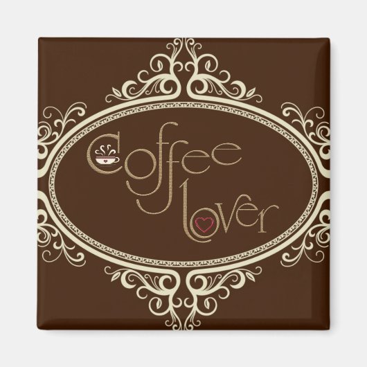 glamourös Kaffee Lover Magnet (Vorne)
