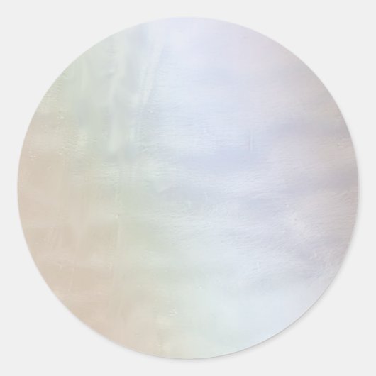 Glamourös romantisch-irisierend Perlholografie Runder Aufkleber (Vorderseite)