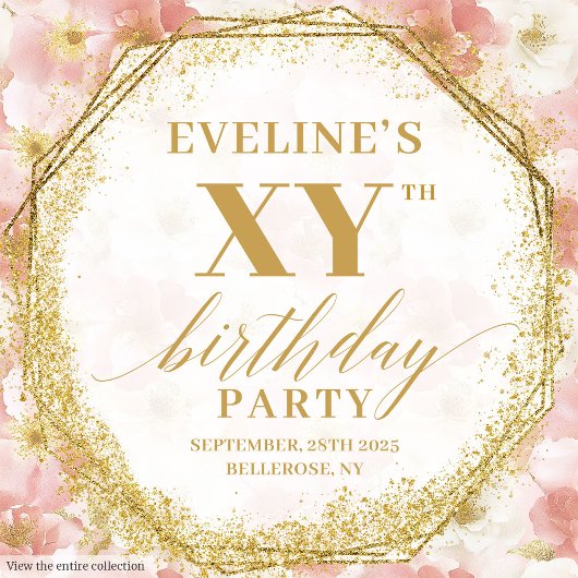 Glamourös rot Rosa rustikale Elfenbeingoldfarbe Geschenkschachtel