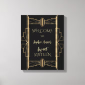 Glamouröse 1920er Jahre Great Gatsby Art Deco SWEE Leinwanddruck (Vorderseite)