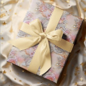 Glamouröse 3-D-Blume mit glänzender Tinte Geschenkpapier