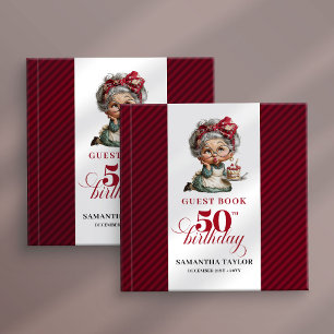 Glamouröse 50. verrückte Damen-Gästebuch-Anmeldung Gästebuch