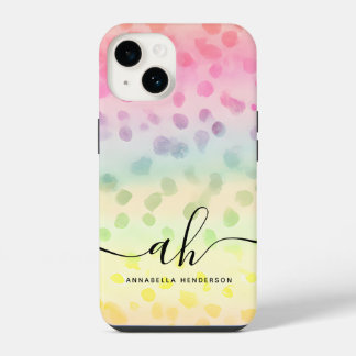 Glamouröse Aquarelltöne geben einen strahlenden Fa iPhone 14 Hülle