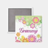 Glamouröse Blume Grammy Magnet (Vorderseite/Rückseite)