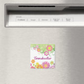 Glamouröse Blume Großmutter Magnet (In Situ (Geschirrspüler))