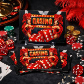 Glamouröse Casinonächte Postkarte