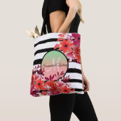 Glamouröse Chic-Imitate goldene metallische Streif Tasche (Von Nahem)