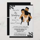 Glamouröse Einladung Afrikanischer Amerikaner zu H (Vorne/Hinten)