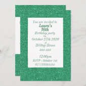 Glamouröse Einladungen zu personalisierten Geburts (Vorne/Hinten)