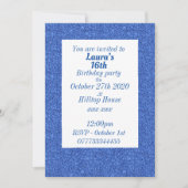 Glamouröse Einladungen zu personalisierten Geburts (Vorderseite)