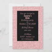 Glamouröse Einladungen zu personalisierten Geburts (Vorderseite)