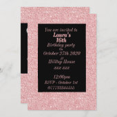 Glamouröse Einladungen zu personalisierten Geburts (Vorne/Hinten)