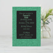 Glamouröse Einladungen zu personalisierten Geburts (Stehend Vorderseite)