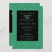 Glamouröse Einladungen zu personalisierten Geburts (Vorne/Hinten)