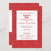 Glamouröse Einladungen zu personalisierten Geburts (Vorne/Hinten)