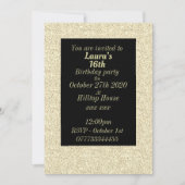 Glamouröse Einladungen zu personalisierten Geburts (Vorderseite)