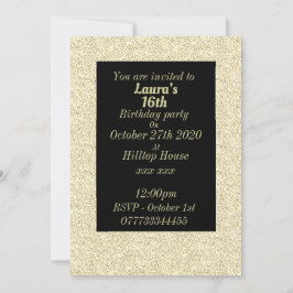 Glamouröse Einladungen zu personalisierten Geburts