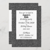 Glamouröse Einladungen zu personalisierten Geburts (Vorne/Hinten)