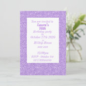 Glamouröse Einladungen zu personalisierten Geburts (Stehend Vorderseite)