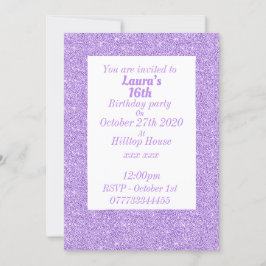 Glamouröse Einladungen zu personalisierten Geburts