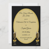 Glamouröse elegante Geburtstagsfeier Save The Date (Rückseite)