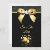 Glamouröse Eleganz-Geburtstagsfeier Save The Date (Vorderseite)
