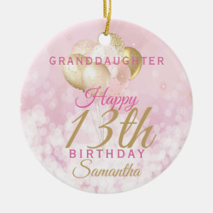 Glamouröse Enkeltochter 13. Geburtstag Keramik Ornament