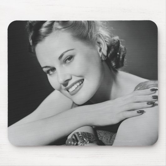 Glamouröse Frau Mousepad (Vorne)