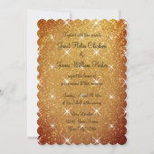 Glamouröse, glänzende Glitzer-Hochzeitseinladungen Einladung (Vorderseite)