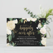 Glamouröse Hochzeitsfeier Probe Dinner Einladungsk Einladung (Stehend Vorderseite)