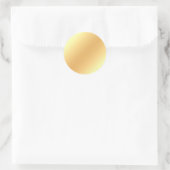 Glamouröse Imitate Gold Blank Template Moderne Ele Runder Aufkleber (Tasche)