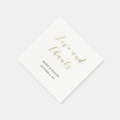 Glamouröse Imitate Gold Classic Hochzeit Serviette (Ecke)