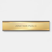 Glamouröse Imitate Gold Trendy Template Moderne El Türschild (Vorderseite )