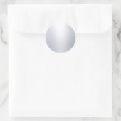 Glamouröse Imitate Silver Blank Template Elegant C Runder Aufkleber (Tasche)